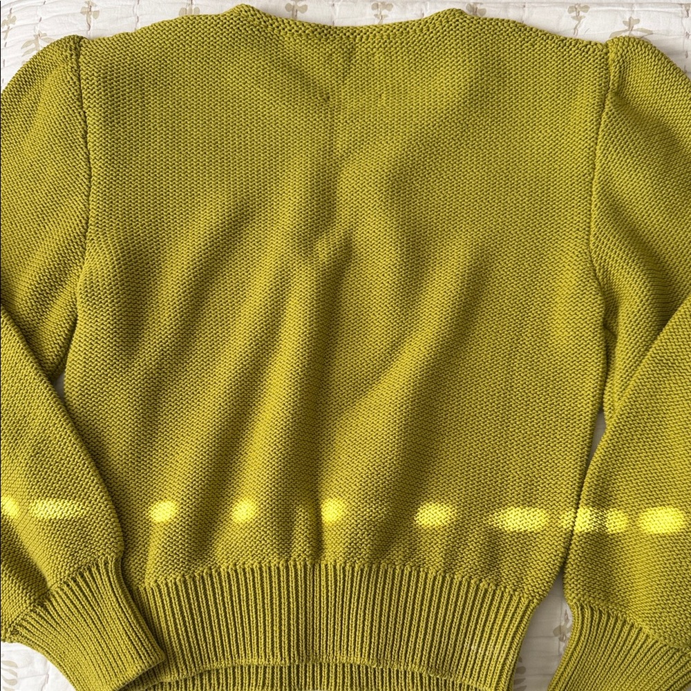 Lola Women's Lime Crew Neck Sweater - Picture 5 of 5